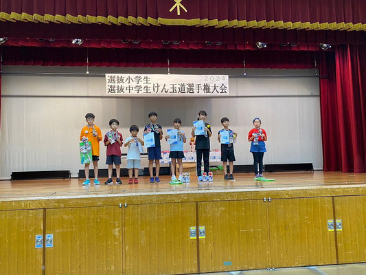 小学生　スピードトーナメント表彰者