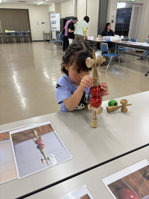 健康けん玉大会（けん玉積み木）
