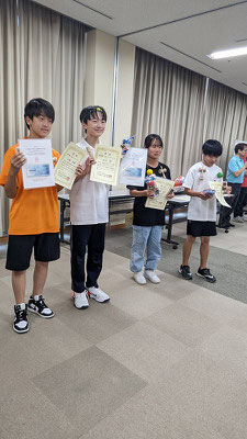 表彰者　中学生スピードトーナメント