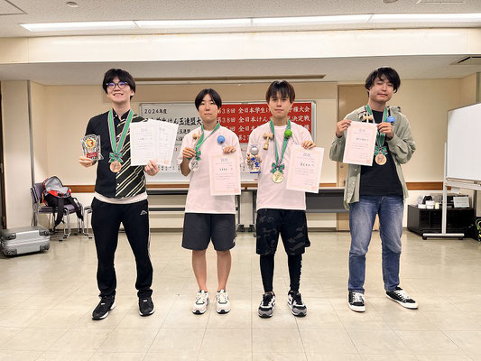 第38回全日本学生けん玉選手権大会　表彰者