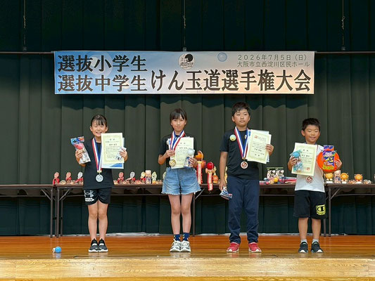 小学生スピードトーナメント下位クラス 表彰者