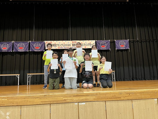 中学生以上の部　表彰者