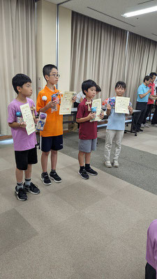 表彰者　小学生スピードトーナメント下位クラス