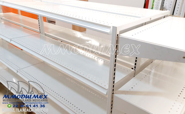 Góndolas metálicas para farmacia