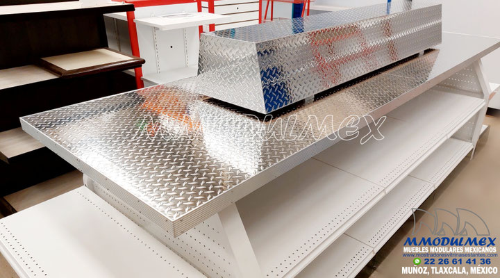 MESAS PARA HERRAMIENTAS, EXHIBIDORES PARA HERRAMIENTAS,  RACKS Y GÓNDOLAS PARA HERRAMIENTAS TRUPER