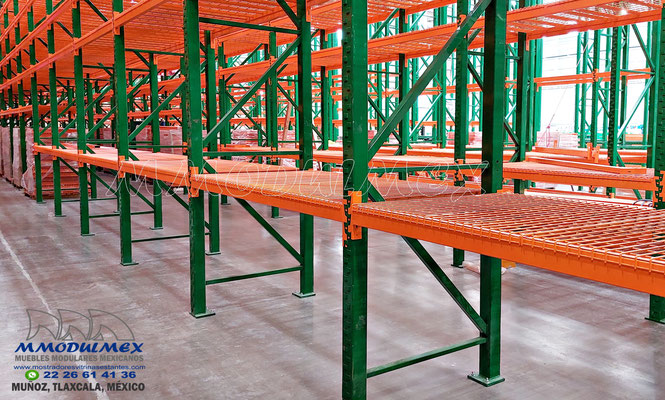 Racks selectivos de carga pesada, rack para almacén de carga industrial, estantes para bodegas industriales