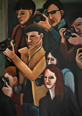 Paparazzi, Acrylic on Canvas, 100 x 140cm