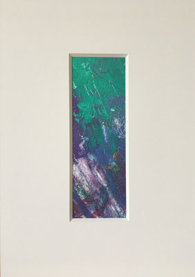 fertiggestellt 2021 - ohne Titel - Format mit Passepartout 20 x 30 cm - verkauft