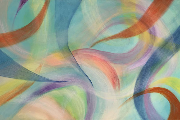 fertiggestellt 2025 - Titel: Im Flow - Format: 60 x 90 cm - Preis: 300,00 €