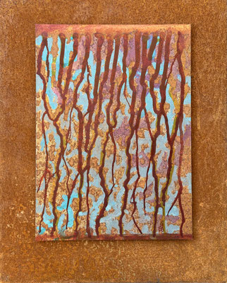 fertiggestellt 2024 - Titel: Wetter - Format: 31 x 39 cm - Preis 150,00 € - verkauft