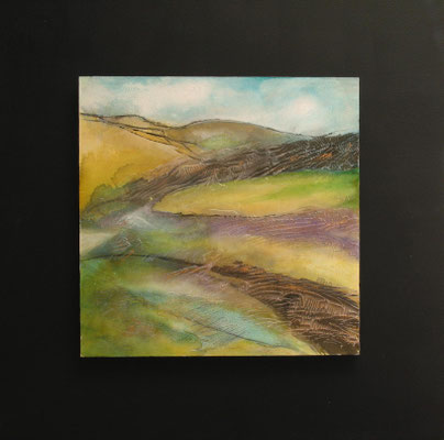 fertig gestellt 2020- Titel: Weites Land - Format 50 x 50 cm - Preis 190,00 €
