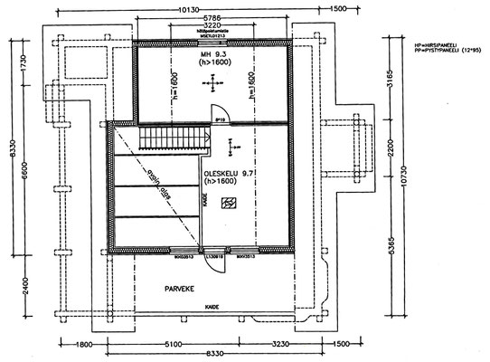Grundriss OG mit Maßen und Beispielausstattung