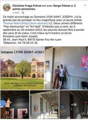 EXPOSITION PERSONNELLE DOMAINE DE LYON ST JOSEPH