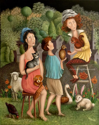 154 LA CONFIANCE 25F CHRISTINE FRAGA FRENOT ART NAIF