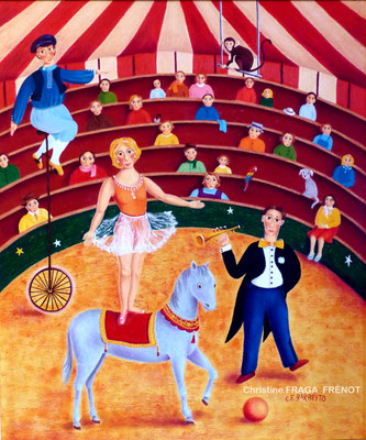 LE CIRQUE OEUVRE ORIGINALE Peinture HUILE SUR TOILE DE LIN CHRISTINE FRAGA FRENOT ART NAIF prix et disponibilités sur la page BOUTIQUELE CIRQUE OEUVRE ORIGINALE Peinture HUILE SUR TOILE DE LIN CHRISTINE FRAGA FRENOT ART NAIF prix et disponibilités sur la 
