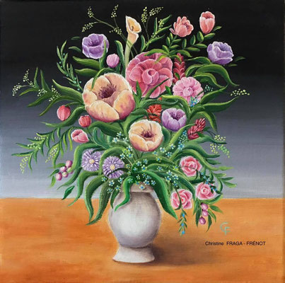 OEUVRE ORIGINALE Peinture HUILE SUR TOILE DE LIN CHRISTINE FRAGA FRENOT ART NAIF prix et disponibilités sur la page BOUTIQUE