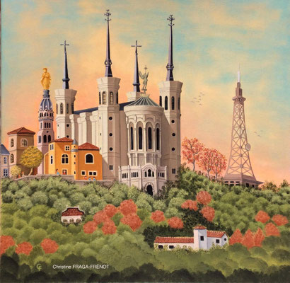 OEUVRE ORIGINALE Peinture HUILE SUR TOILE DE LIN CHRISTINE FRAGA FRENOT ART NAIF prix et disponibilités sur la page BOUTIQUE