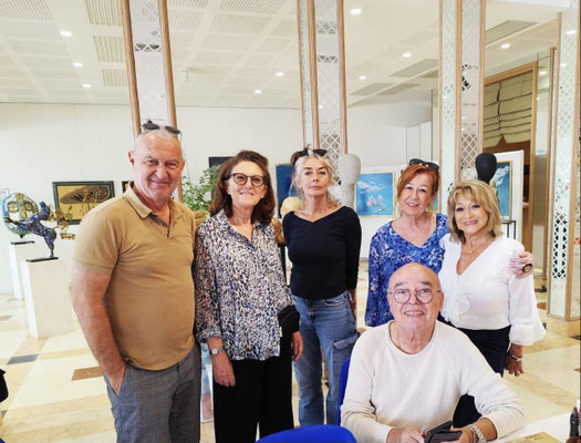 EXPOSITION MASTERS OF ARTS ST JEAN CAP FERRAT AVEC SABINE DEMARTE