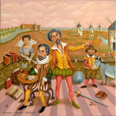 OEUVRE ORIGINALE Peinture HUILE SUR TOILE DE LIN CHRISTINE FRAGA FRENOT ART NAIF prix et disponibilités sur la page BOUTIQUE