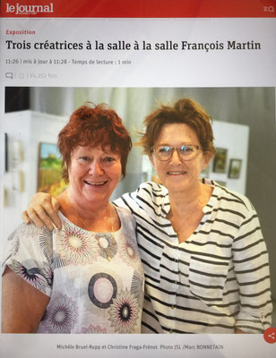 EXPOSITION PERSONNELLE AVEC MICHÈLE BRUEL-RUPP à MÂCON