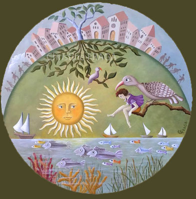 214 SOLEIL CHRISTINE FRAGA FRENOT ART NAIF