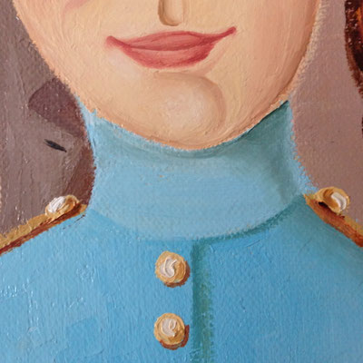LE CIRQUE OEUVRE ORIGINALE Peinture HUILE SUR TOILE DE LIN CHRISTINE FRAGA FRENOT ART NAIF prix et disponibilités sur la page BOUTIQUE