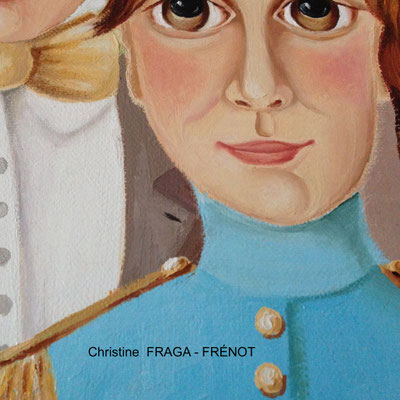 LE CIRQUE OEUVRE ORIGINALE Peinture HUILE SUR TOILE DE LIN CHRISTINE FRAGA FRENOT ART NAIF prix et disponibilités sur la page BOUTIQUE