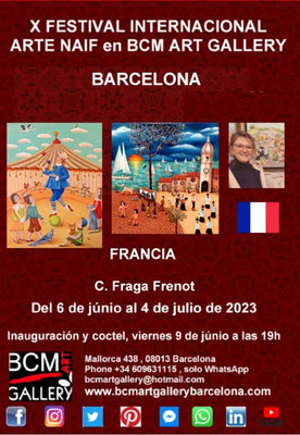 FESTIVAL INTERNATIONAL D'ART NAIF BCM ART GALLERY À BARCELONE