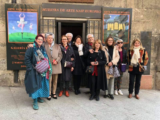 GALERIE EBOLI à Madrid en ESPAGNE EXPOSITION EUROPEENNE DES NAIFS