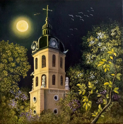 OEUVRE ORIGINALE Peinture HUILE SUR TOILE DE LIN CHRISTINE FRAGA FRENOT ART NAIF prix et disponibilités sur la page BOUTIQUE