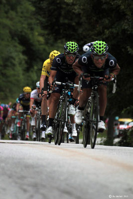 Photos cyclisme en montagnes, avant l'Alpe d'Huez.