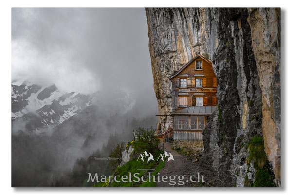 Marcel Schiegg, Marcel Schiegg Fotografie, Gasthaus Aescher, Wildkirchli, Ebenalp, Alpstein, Appenzell, Aescher