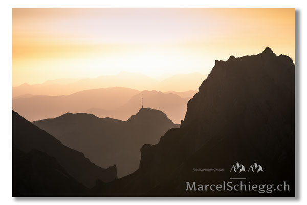 Marcel Schiegg, Marcel Schiegg Fotografie, Berggasthaus Rotsteinpass, Hoher Kasten, Sonnenaufgang, Alpstein