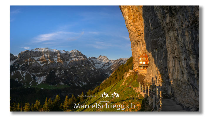 Marcel Schiegg, Marcel Schiegg Fotografie, Gasthaus Aescher, Wildkirchli, Ebenalp, Alpstein, Appenzell, Aescher