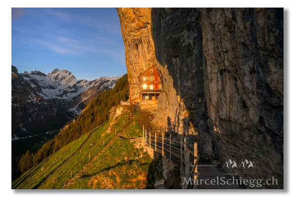 Marcel Schiegg, Marcel Schiegg Fotografie, Gasthaus Aescher, Wildkirchli, Ebenalp, Alpstein, Appenzell, Aescher