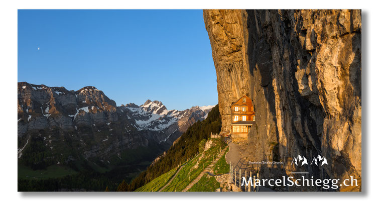 Marcel Schiegg, Marcel Schiegg Fotografie, Gasthaus Aescher, Wildkirchli, Ebenalp, Alpstein, Appenzell, Aescher