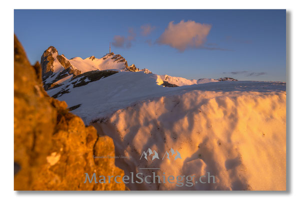Marcel Schiegg, Marcel Schiegg Fotografie, Berggasthaus Rotsteinpass, Sonnenaufgang, Alpstein