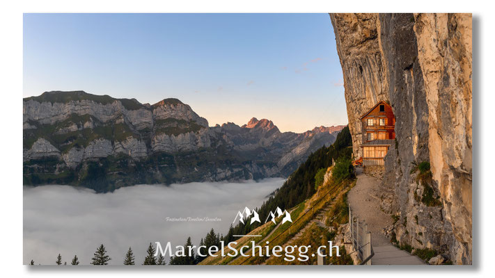 Marcel Schiegg, Marcel Schiegg Fotografie, Gasthaus Aescher, Wildkirchli, Ebenalp, Alpstein, Appenzell, Aescher