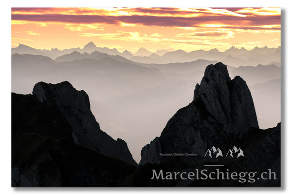 Marcel Schiegg, Marcel Schiegg Fotografie, Berggasthaus Rotsteinpass, Sonnenaufgang, Alpstein