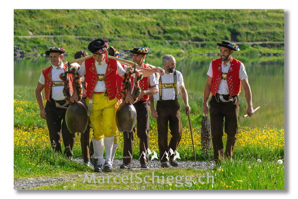 Marcel Schiegg Fotografie, Seealp, Alpstein, Tradition, Brauchtum, Alpfahrt, Oeberefahre, Appenzell, Senntumschellen