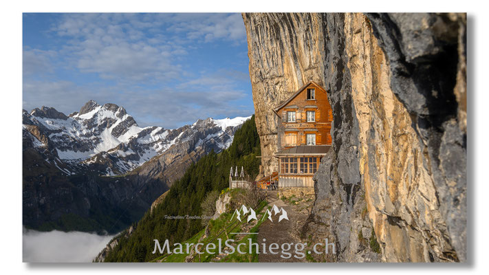 Marcel Schiegg, Marcel Schiegg Fotografie, Gasthaus Aescher, Wildkirchli, Ebenalp, Alpstein, Appenzell, Aescher
