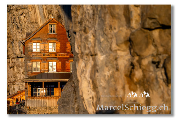 Marcel Schiegg, Marcel Schiegg Fotografie, Gasthaus Aescher, Wildkirchli, Ebenalp, Alpstein, Appenzell, Aescher
