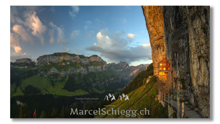 Marcel Schiegg, Marcel Schiegg Fotografie, Gasthaus Aescher, Wildkirchli, Ebenalp, Alpstein, Appenzell, Aescher