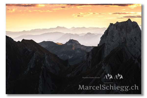 Marcel Schiegg, Marcel Schiegg Fotografie, Berggasthaus Rotsteinpass, Rotsteinpass, Hoher Kasten, Sonnenaufgang, Alpstein