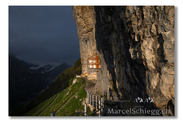 Marcel Schiegg, Marcel Schiegg Fotografie, Gasthaus Aescher, Wildkirchli, Ebenalp, Alpstein, Appenzell, Aescher