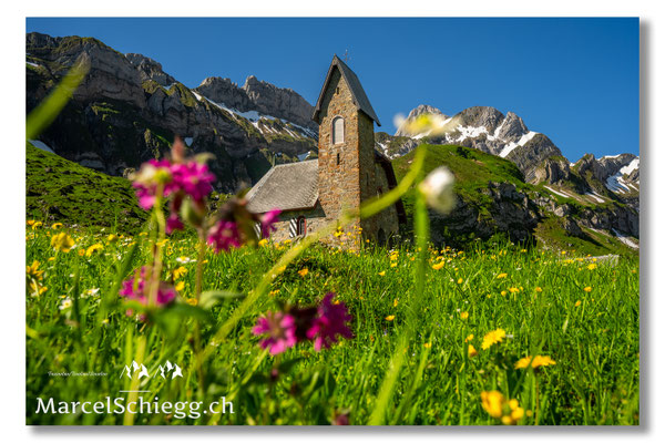 Marcel Schiegg Fotografie, Marcel Schiegg, Meglisalp, Kapelle Maria zum Schnee, Alpstein