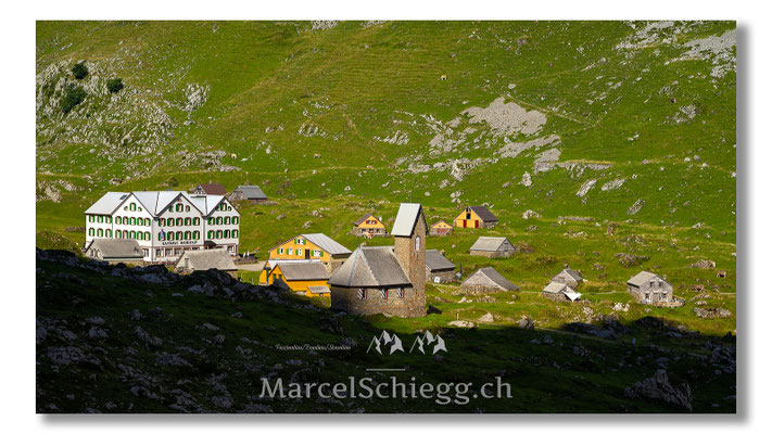 Marcel Schiegg Fotografie, Marcel Schiegg, Meglisalp, Berggasthaus Meglisalp, Kapelle Maria zum Schnee, Alpstein