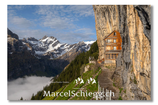 Marcel Schiegg, Marcel Schiegg Fotografie, Gasthaus Aescher, Wildkirchli, Ebenalp, Alpstein, Appenzell, Aescher