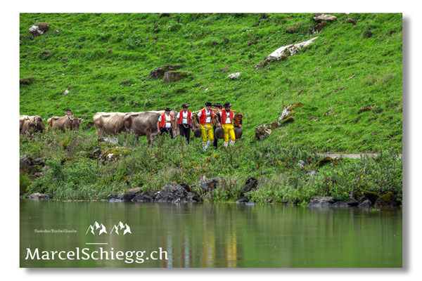 Marcel Schiegg Fotografie, Seealpsee, Alpstein, Tradition, Brauchtum, Alpfahrt, Oeberefahre, Appenzell