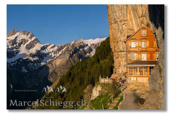 Marcel Schiegg, Marcel Schiegg Fotografie, Gasthaus Aescher, Wildkirchli, Ebenalp, Alpstein, Appenzell, Aescher